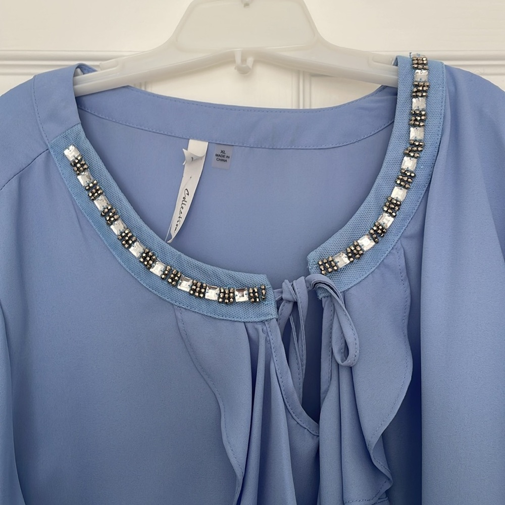 Blue blouse - Picture 2 of 2